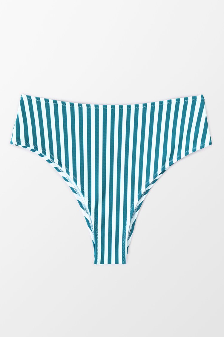 Izabella Striped Bikini Bottom
