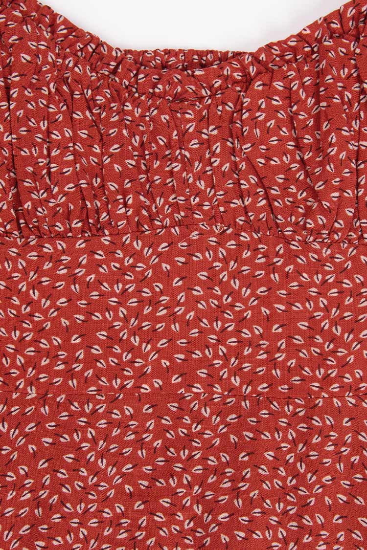 Alessandra Ditsy Frill Short Dress