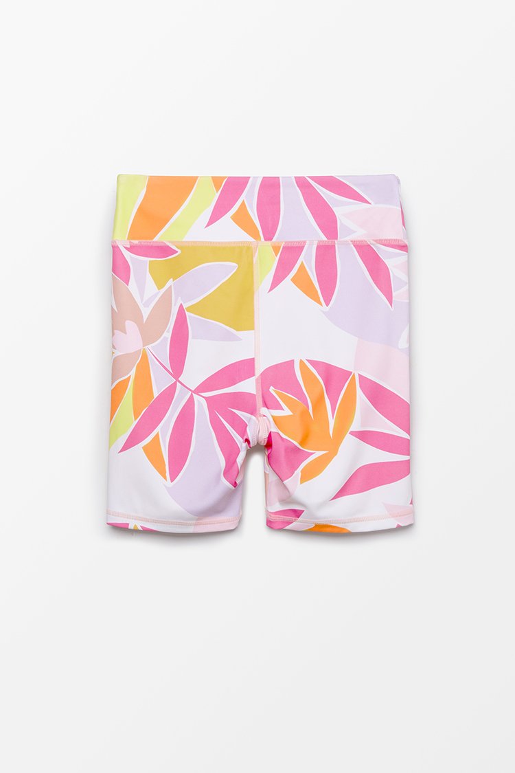 Paradise Leaf Print Short Leggings