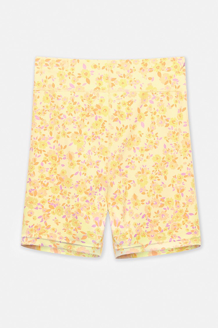 Orange Blossom Ditsy Floral Short Leggings