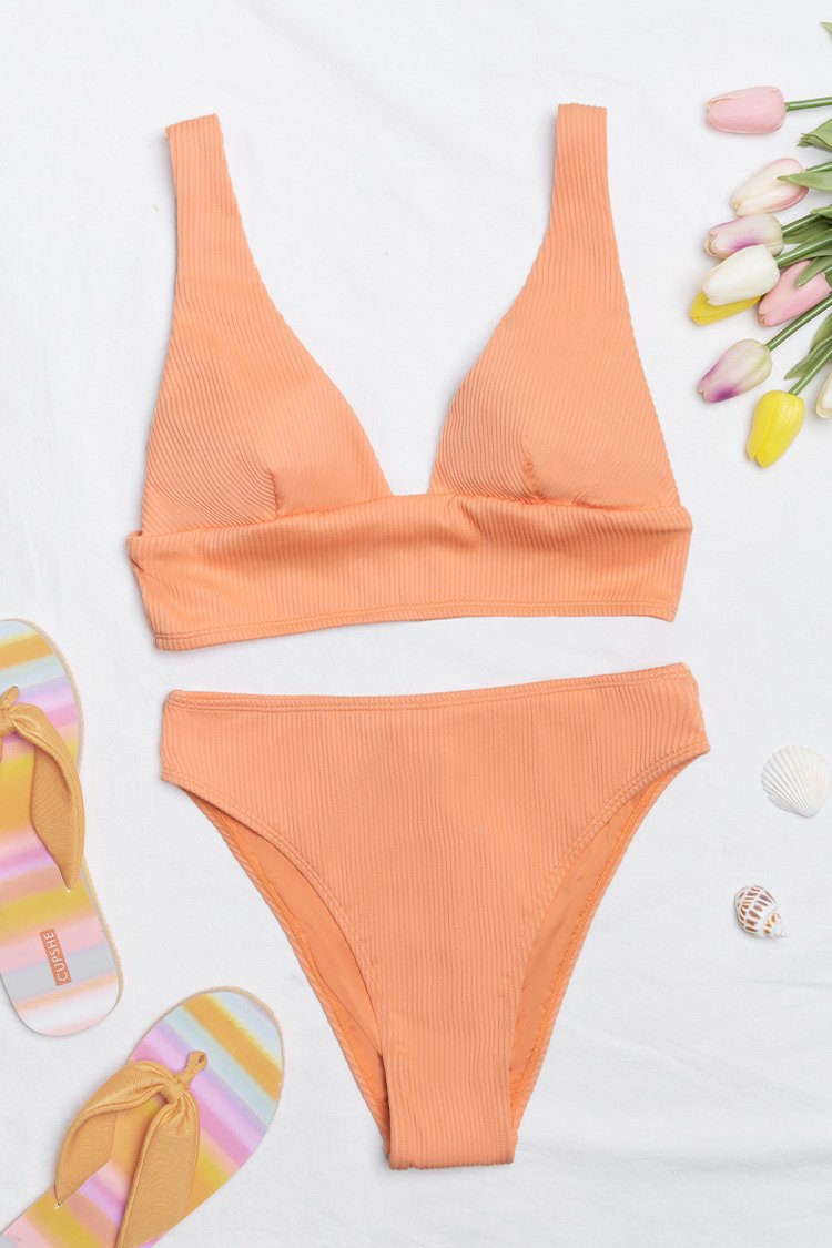 Katlyn Rib Wide Strap Bikini