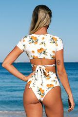 Mossy Green Ruched One Piece Swimsuit222
