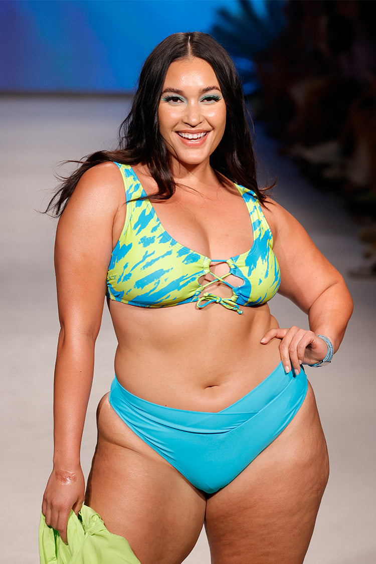 Love Los Angeles Crisscross High Waist Plus Size Bikini Bottom