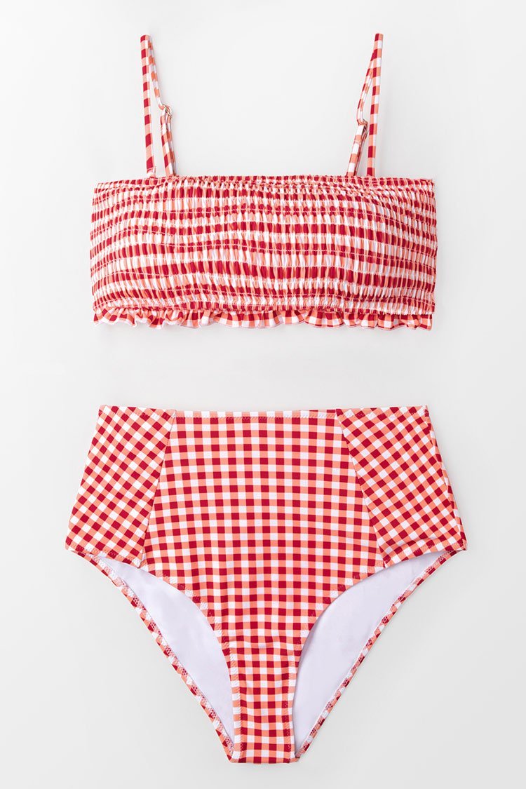 Yellow Double Straps Triangle Bikini