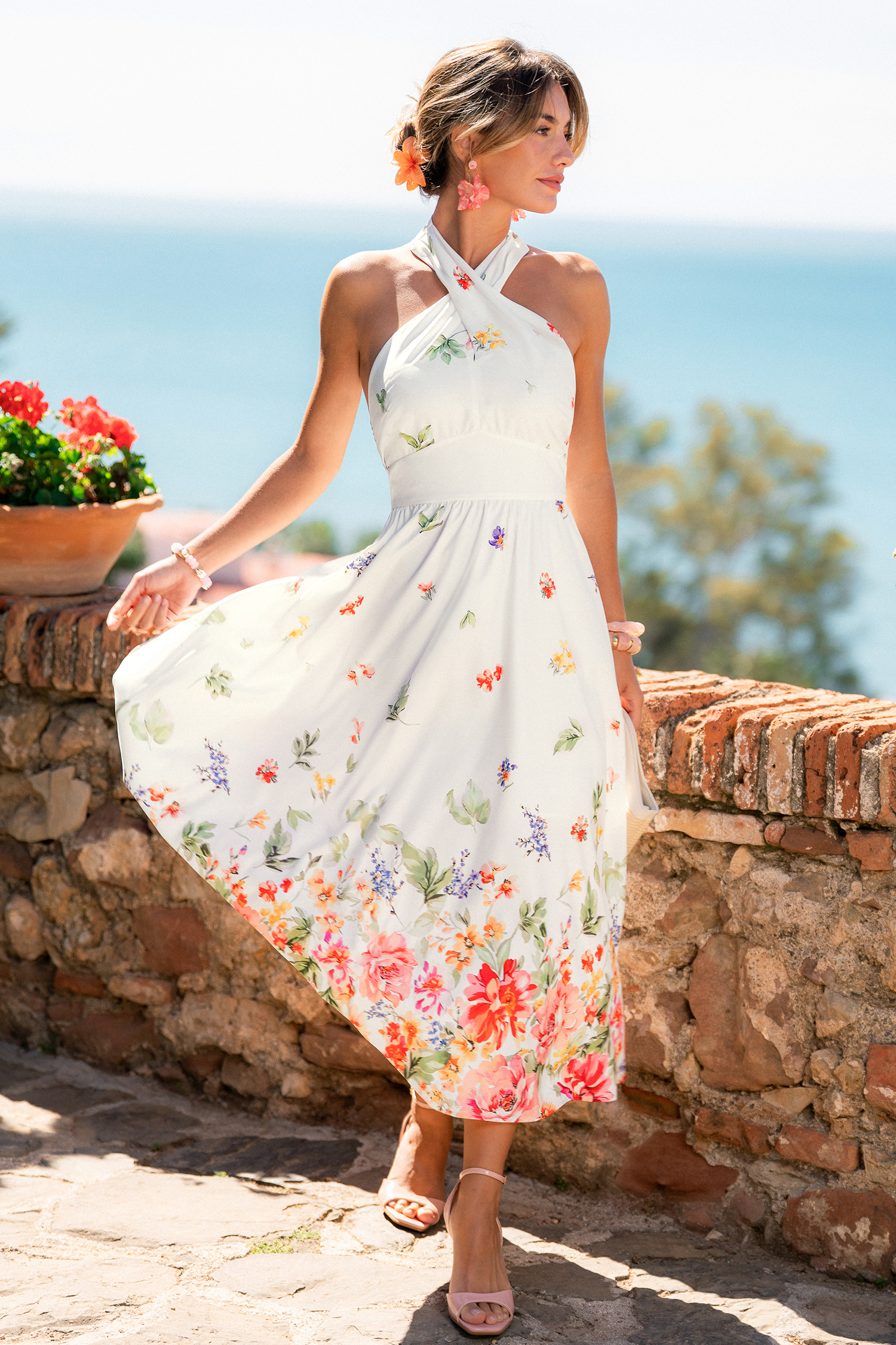 Sun Season Floral Midi Dress test